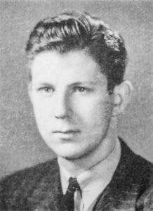 Fotografía de Aaron T. Beck joven, publicada en el anuario universitario Liber Brunensis de 1942